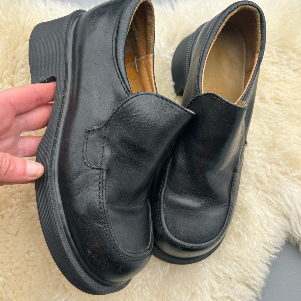 Dr. Martens now mono 90s perfect condition Black Leather Slip-On  UK 5. US 7